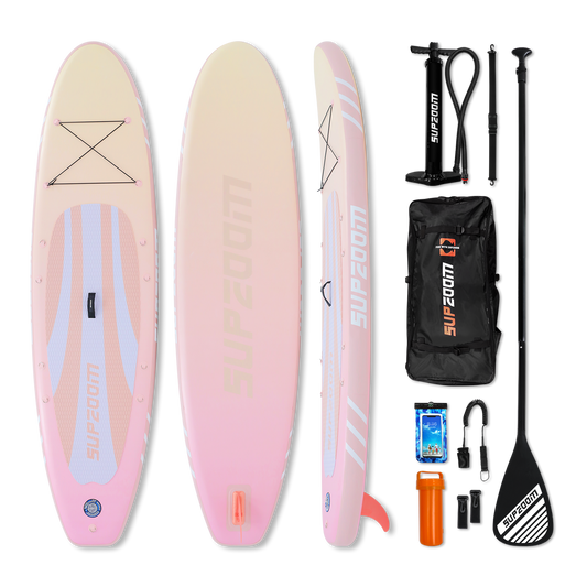 All round 10'6" inflatable stand up paddle board | Supzoom pink style
