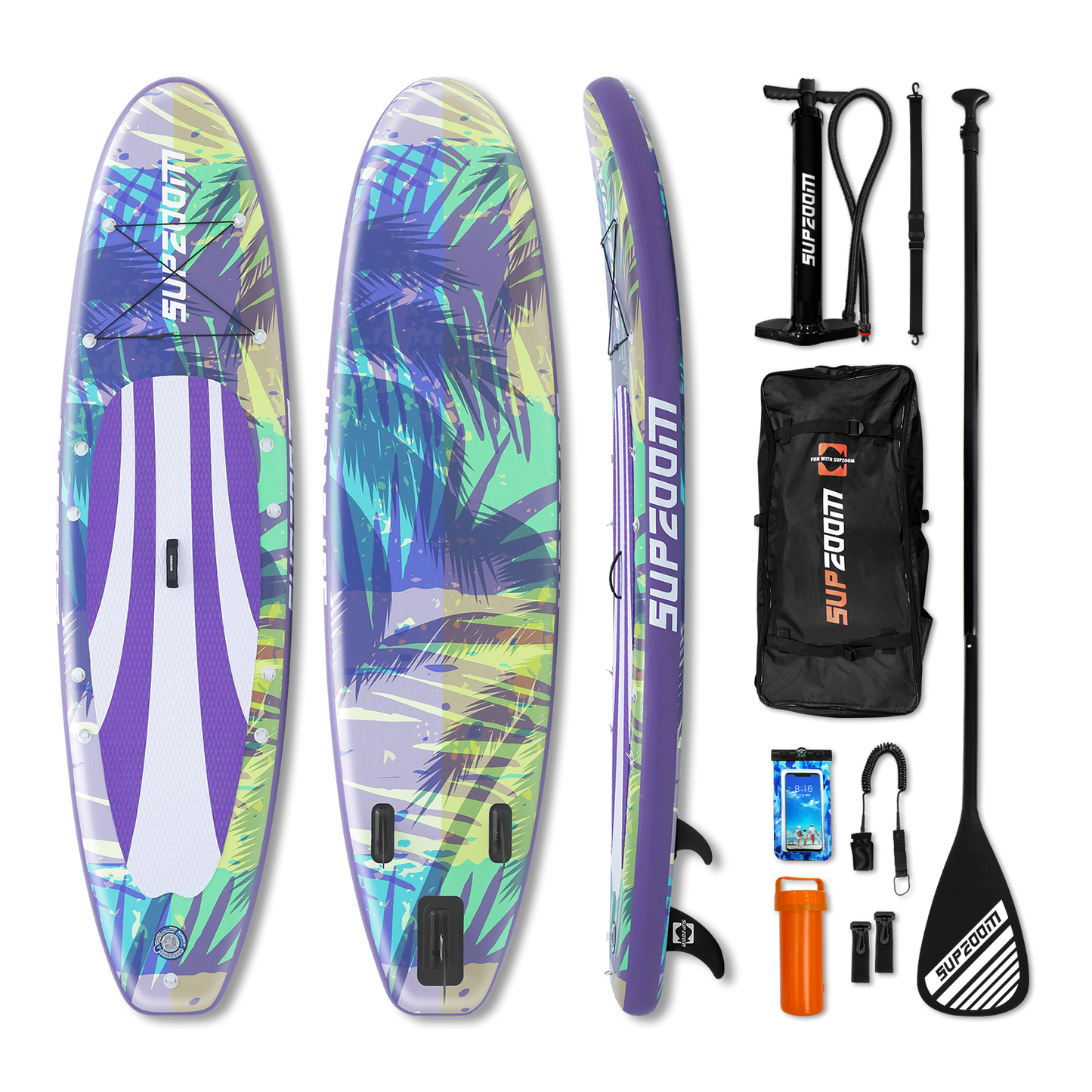 All round 10'6" inflatable stand up paddle board | Supzoom scenery style