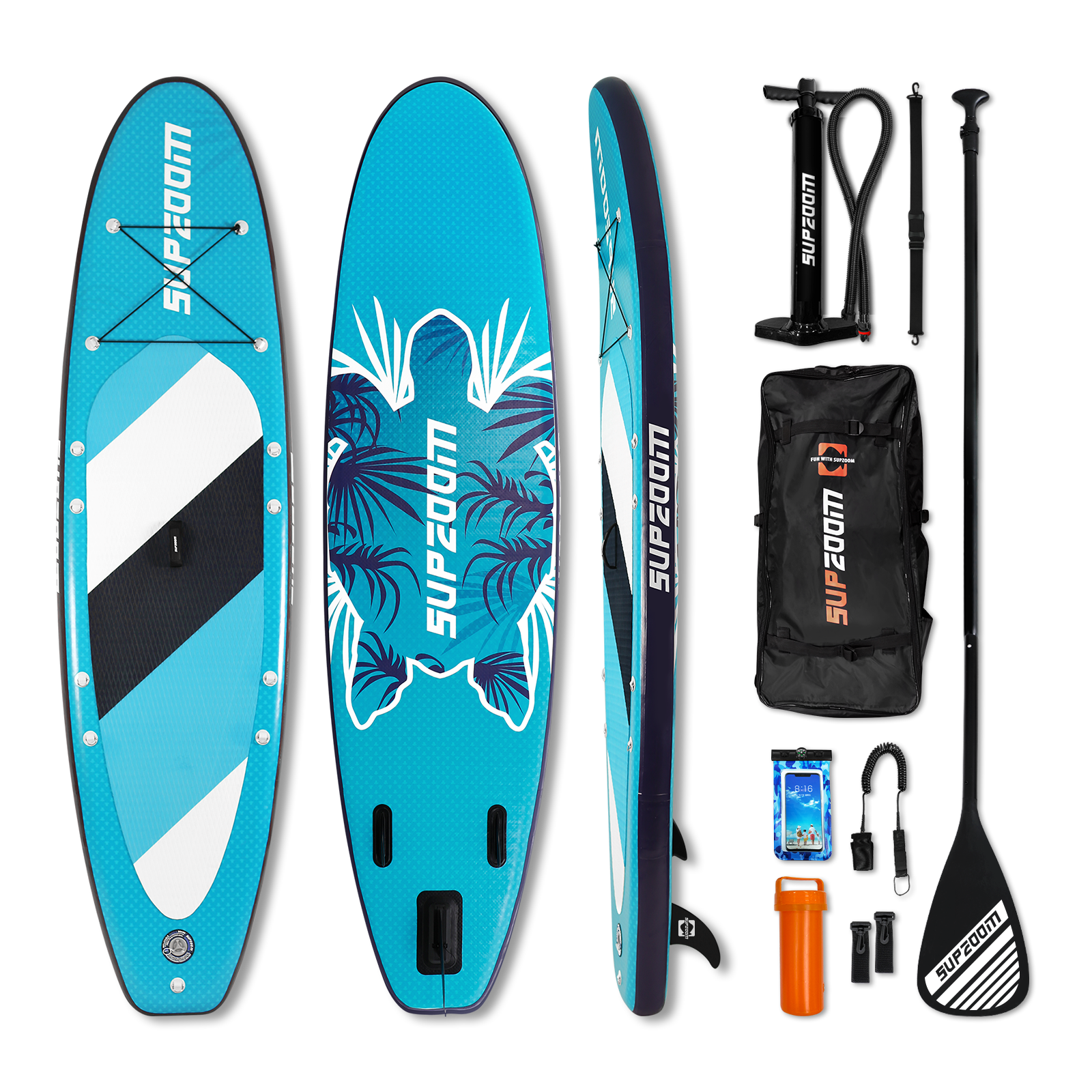 Long turtle all round 10'6" inflatable stand up paddle board | Supzoom