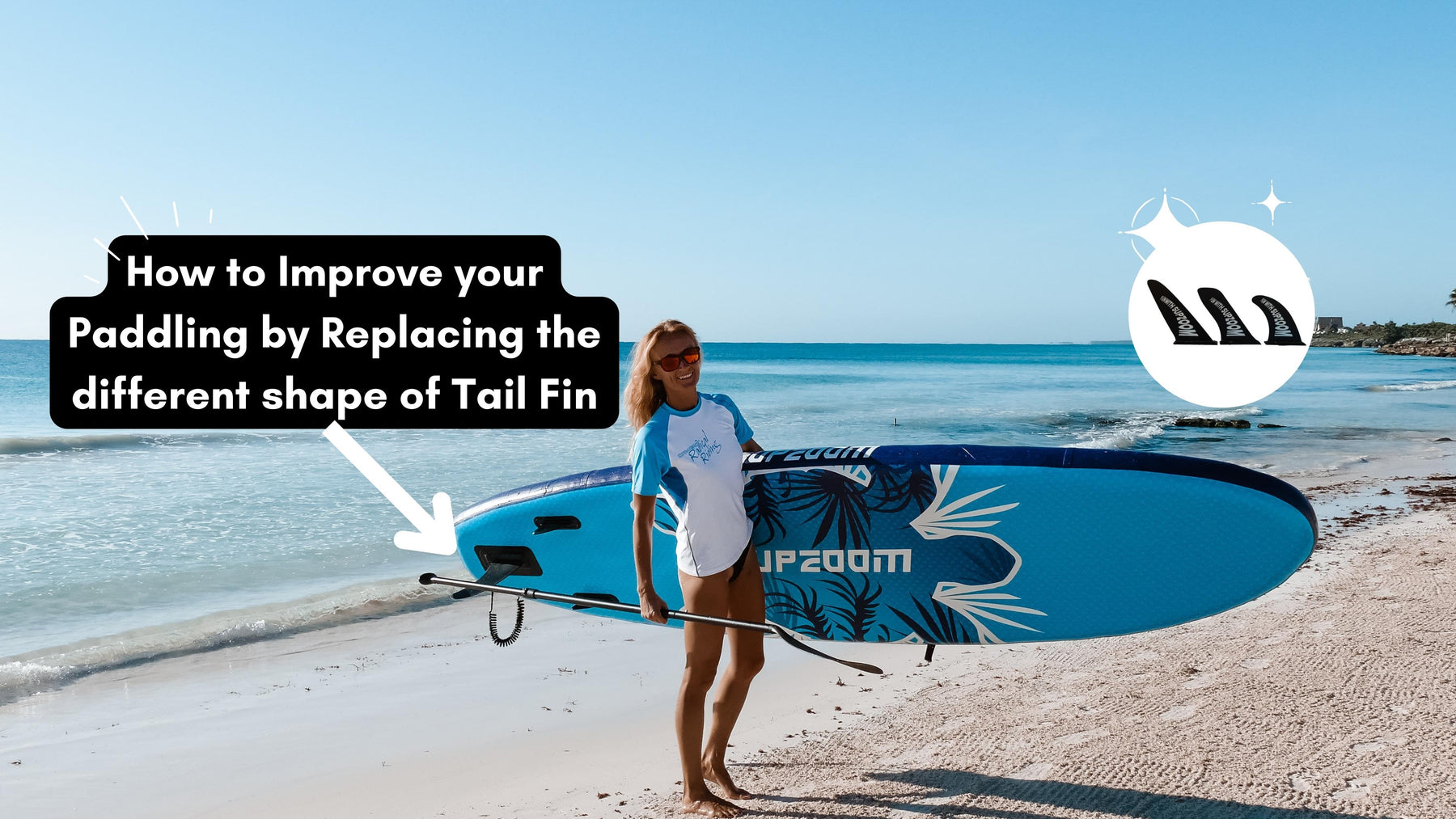 How to Improve your Paddling by Replacing the different shape of Tail Fin