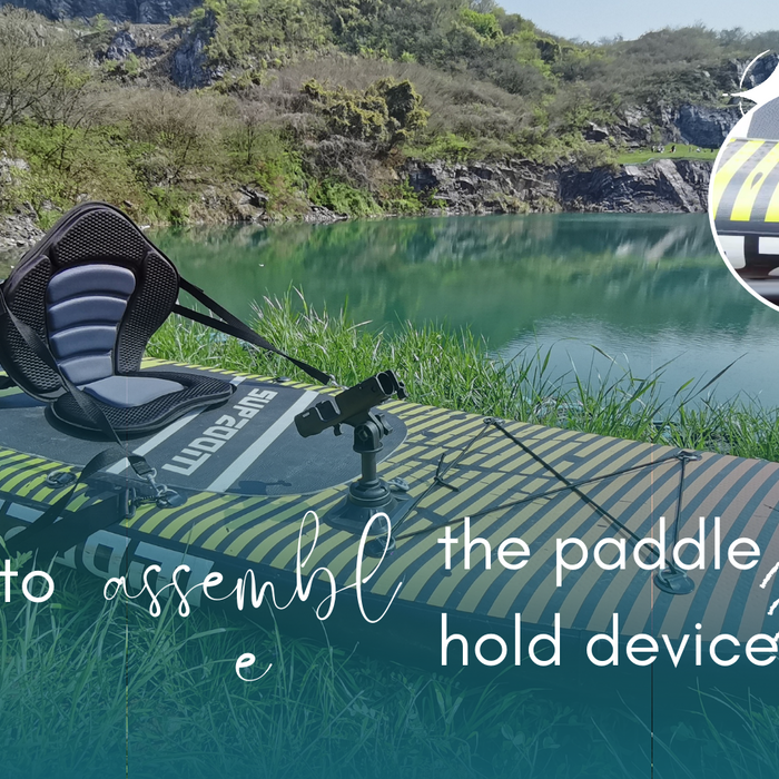 How to assemble the paddle hold device?  - Supzoom Paddle Board Manual