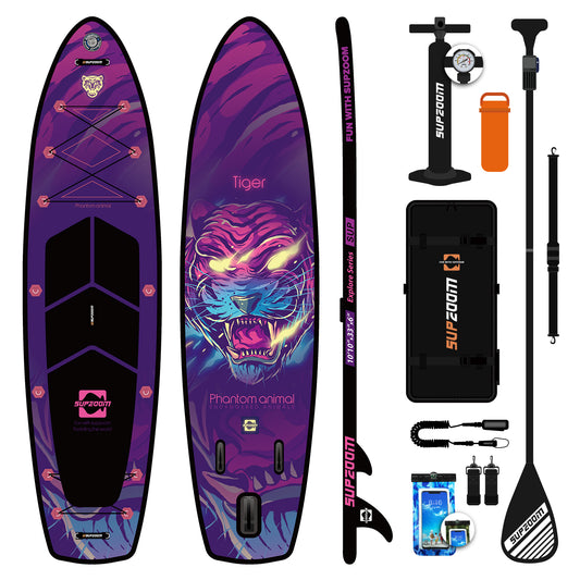 SUPZOOM double layer mighty tiger design 10'10" all round Inflatable Paddle Board