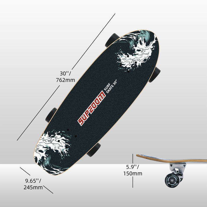 30'' Shark Surf Skateboard