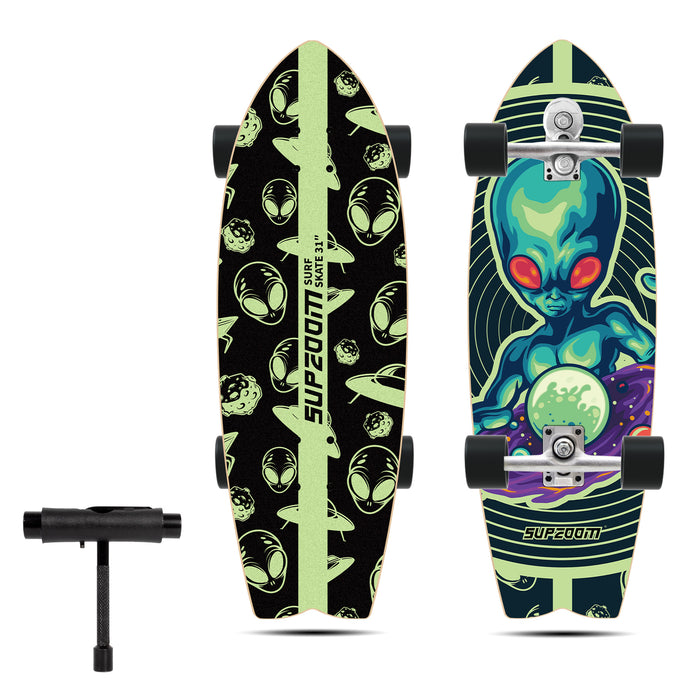31'' Alien Surf Skateboard