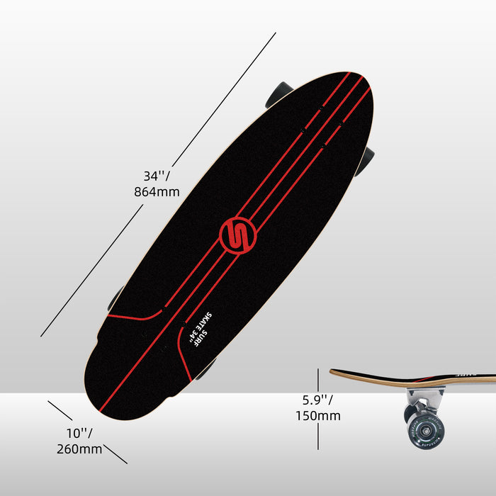 34'' Captain Surf Skateboard