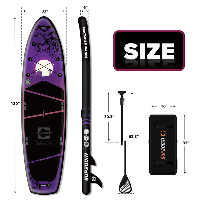 SUPZOOM 10'10" all round double layer Halloween flying witch inflatable paddle board