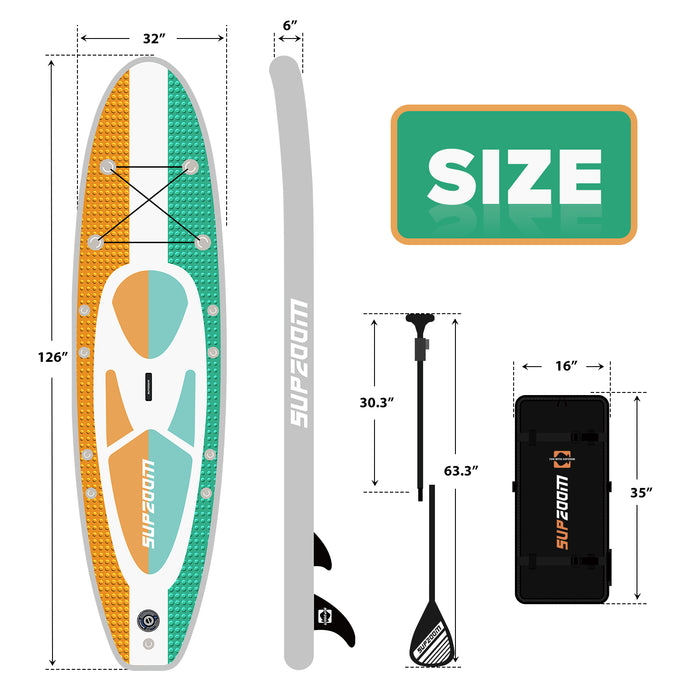 10'6" all round dots design inflatable paddle board｜Supzoom
