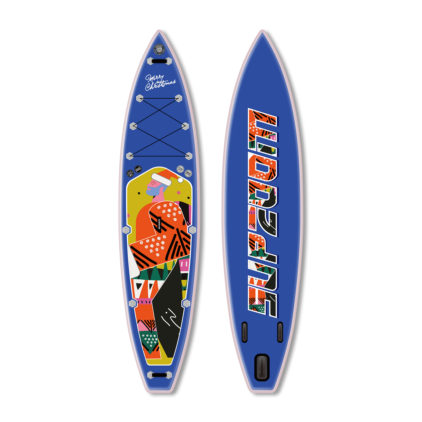 All around 11'10'' Christmas elements style inflatable paddle board | Supzoom