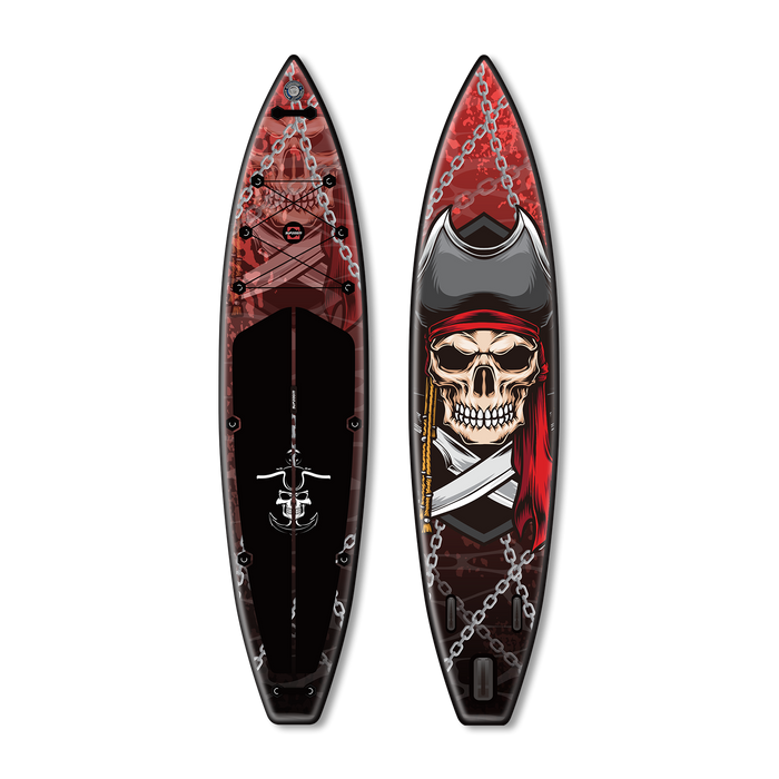 All around 11'10'' Evil Halloween skull style inflatable paddle board | Supzoom