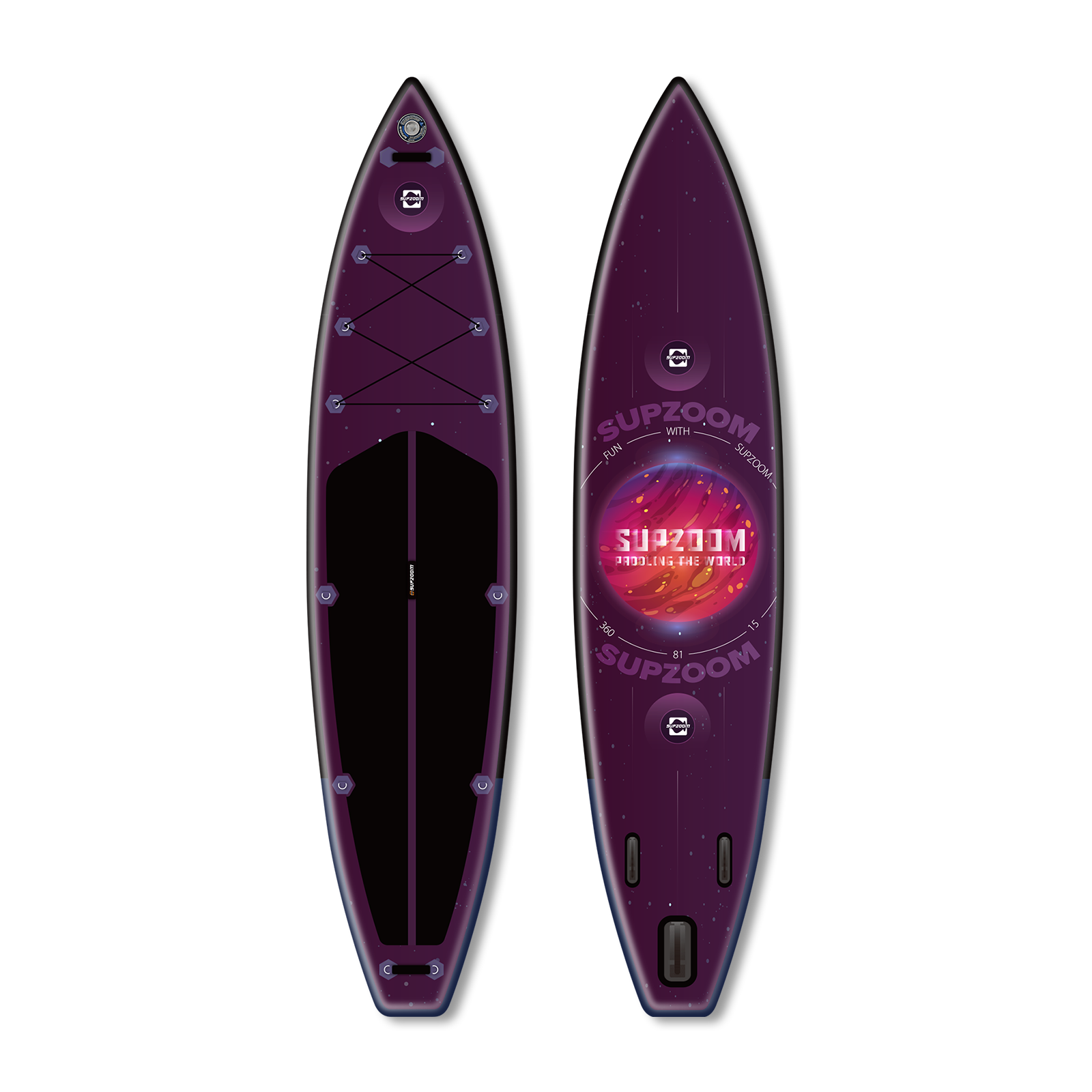 All around 11'10'' Explorer style inflatable paddle board | Supzoom