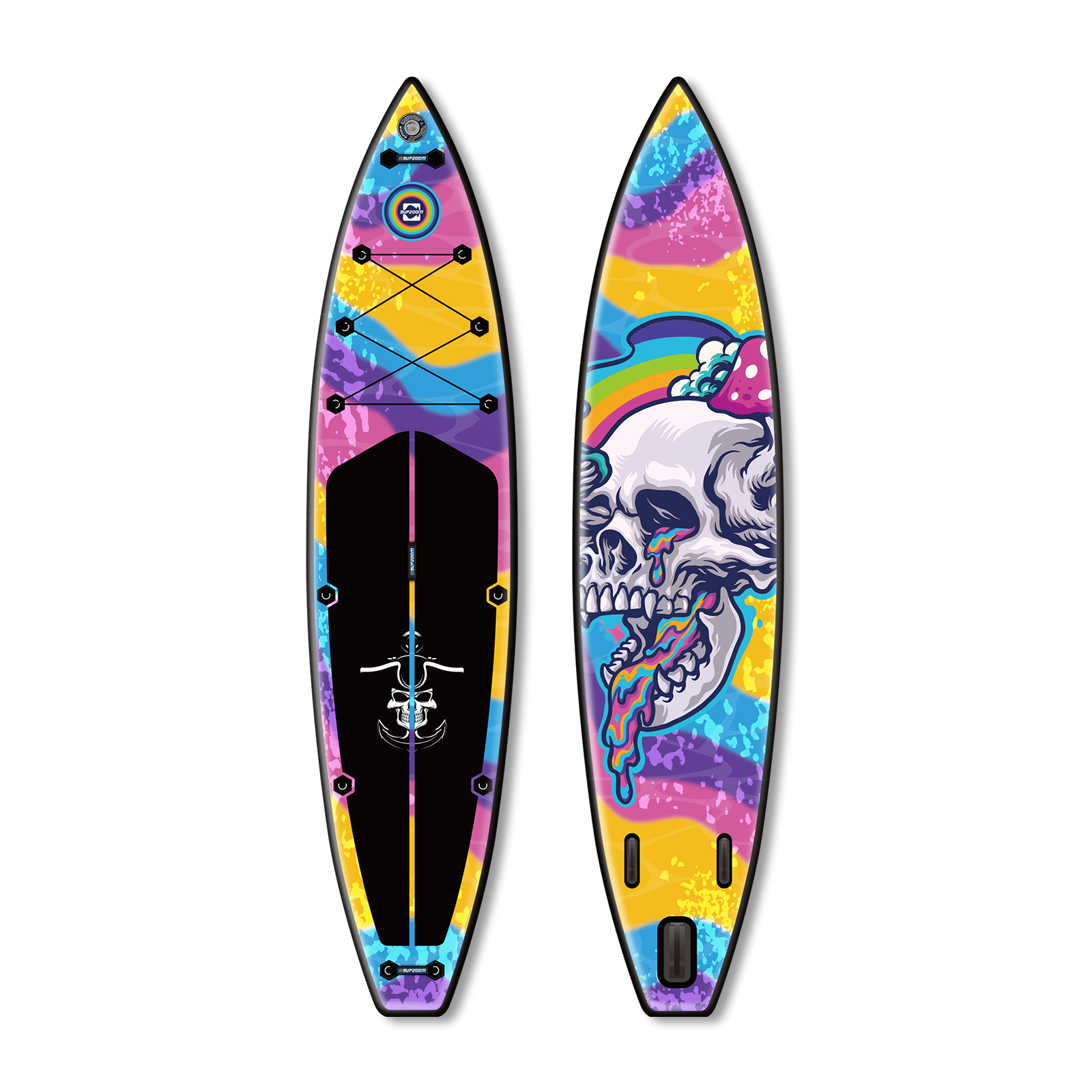 All around 11'10'' Fashion Skull style inflatable paddle board | Supzoom