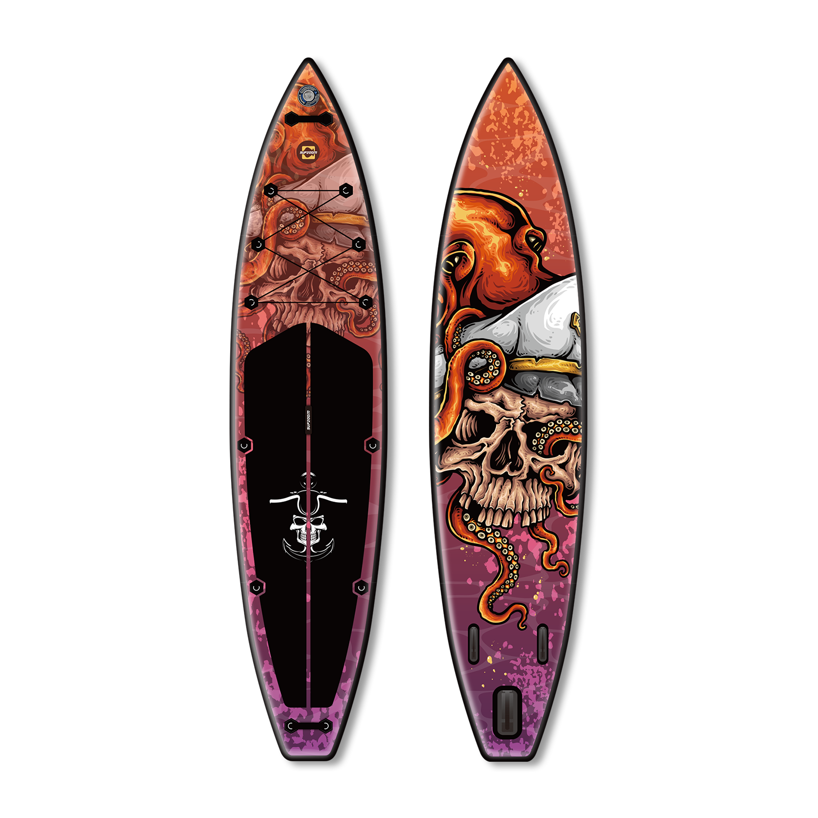 All around 11'10'' Halloween-Skull style inflatable paddle board | Supzoom