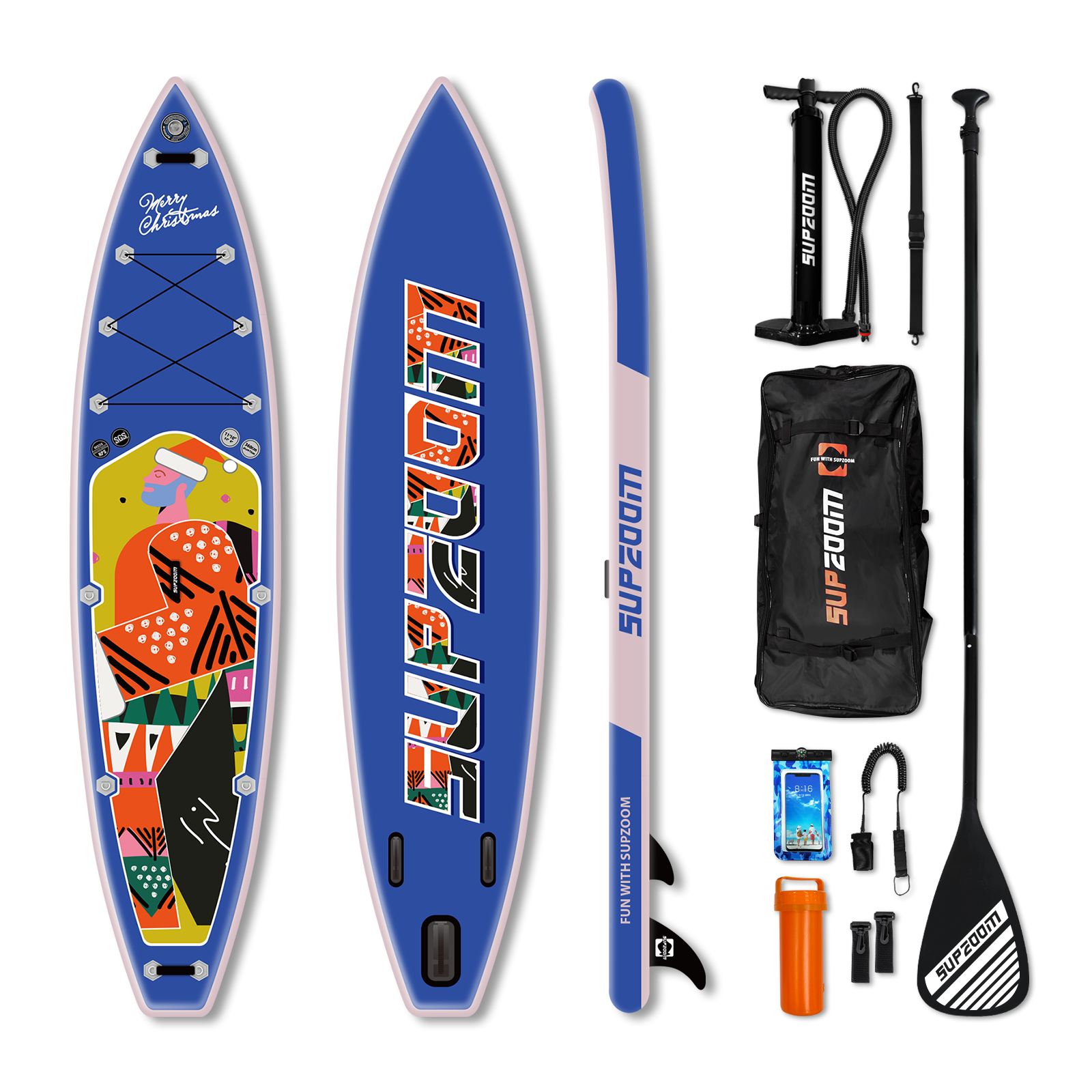 All around 11'10'' inflatable stand up paddle board | Supzoom Christmas elements style