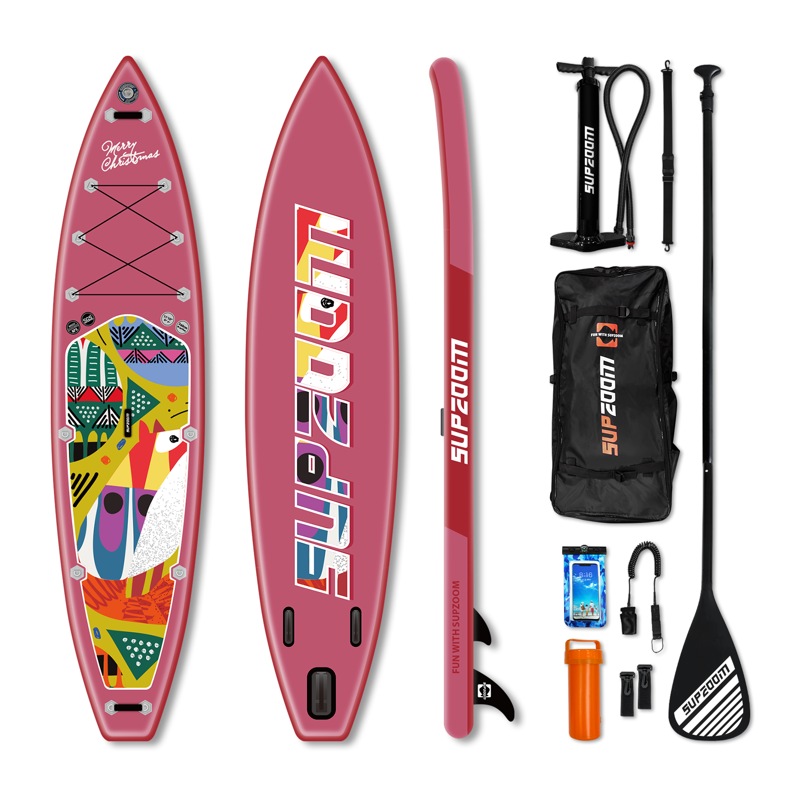 All around 11'10'' inflatable stand up paddle board | Supzoom Christmas style