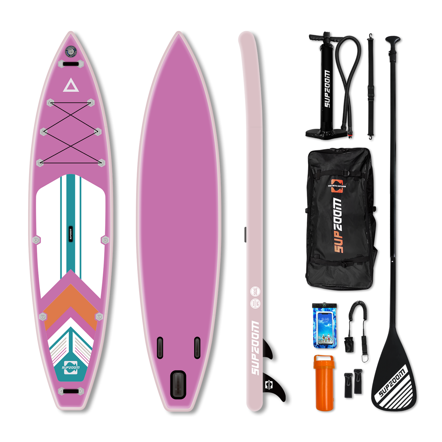 All around 11'10'' inflatable stand up paddle board | Supzoom Fruit Color style