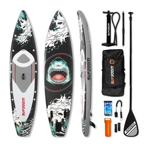 All around 11'6'' inflatable stand up paddle board | Supzoom shark style
