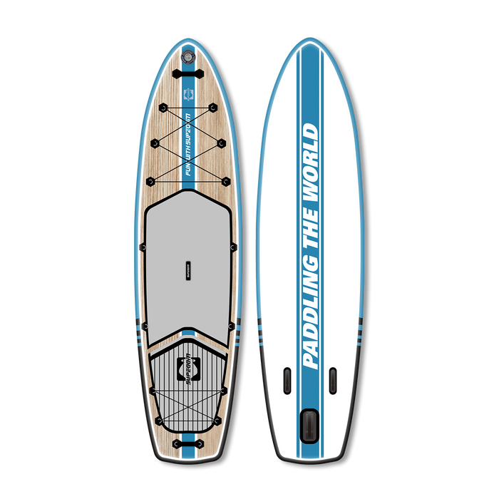 SUPZOOM Classic Series Woody Design double layer 10'10" all round Inflatable Paddle Board（3 colors available)