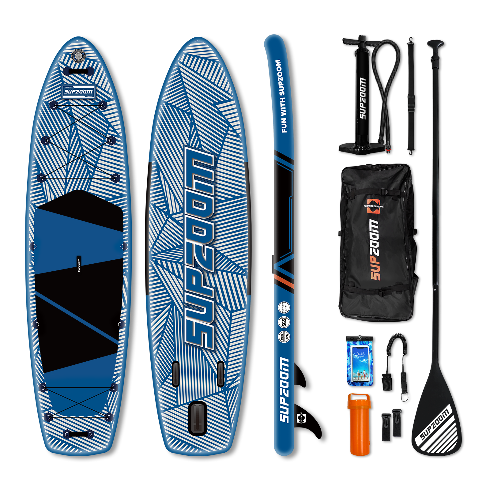 All round 10'10" inflatable stand up paddle board | Supzoom Colorful style