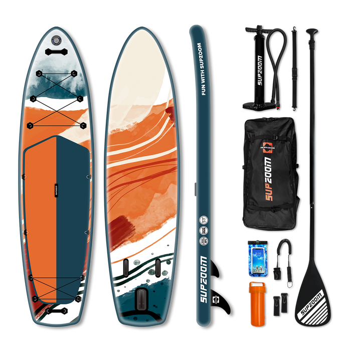 All round 10'10" inflatable stand up paddle board | Supzoom double layer Ink series Sunset style