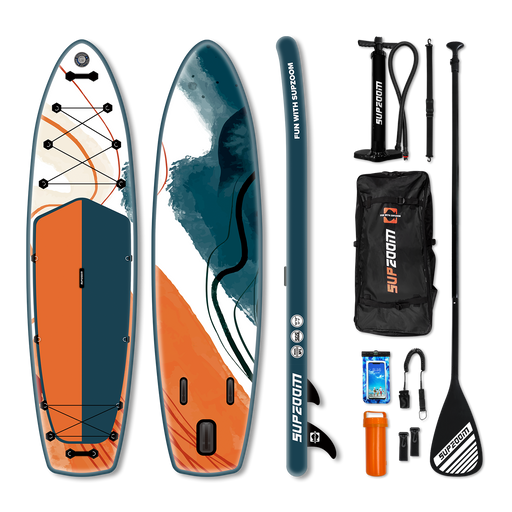 All round 10'10" inflatable stand up paddle board | Supzoom double layer splash ink style