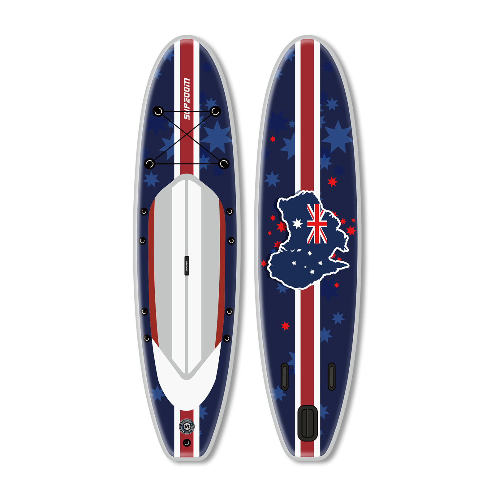 All round 10'6" australia map inflatable paddle board | Supzoom