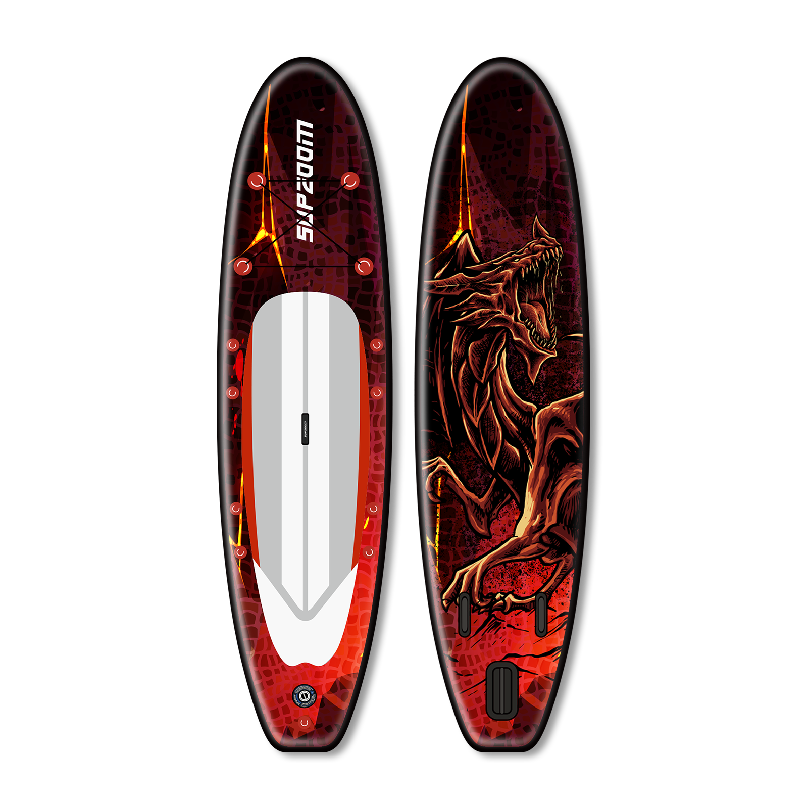 All round 10'6" dragon style inflatable paddle board | Supzoom