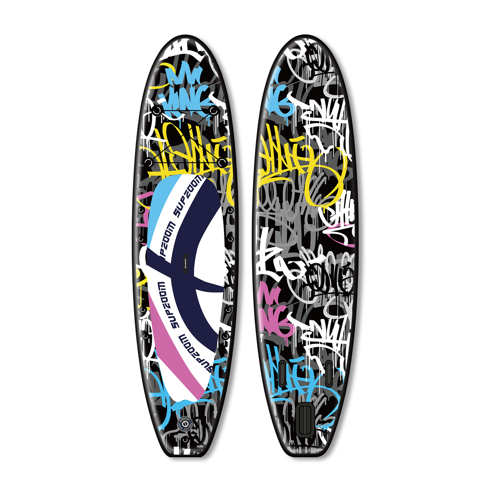 All round 10'6" font graffiti style inflatable paddle board | Supzoom