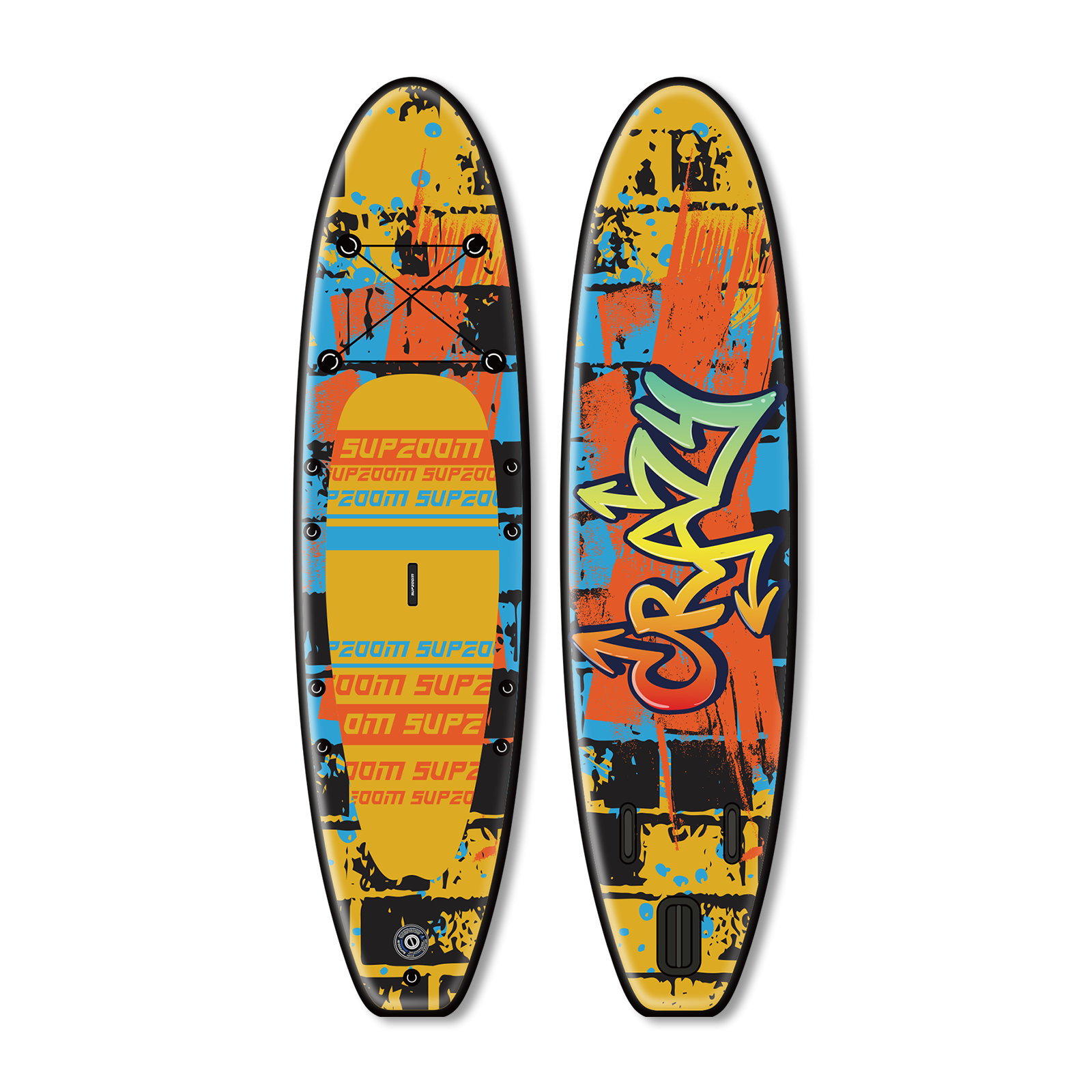 All round 10'6" graffiti style inflatable paddle board | Supzoom