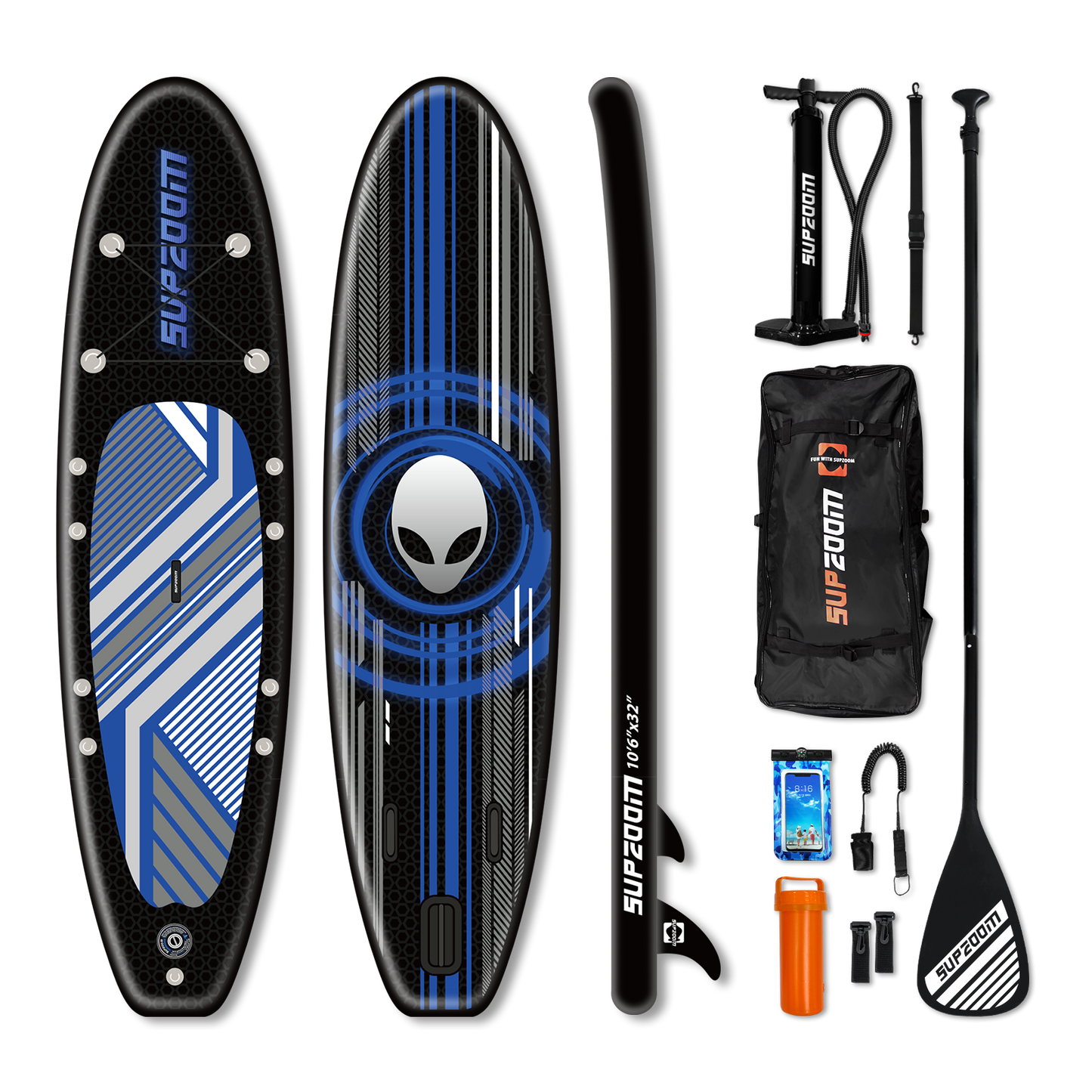 All round 10'6" inflatable stand up paddle board | Supzoom ET style