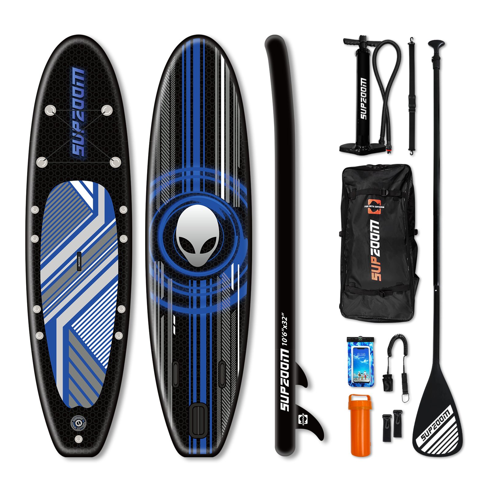 All round 10'6" inflatable stand up paddle board | Supzoom ET style