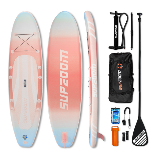 All round 10'6" inflatable stand up paddle board | Supzoom Macaron orange style