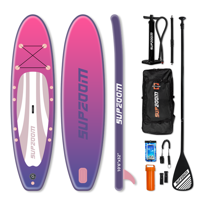 All round 10'6" inflatable stand up paddle board | Supzoom Macaron purple style