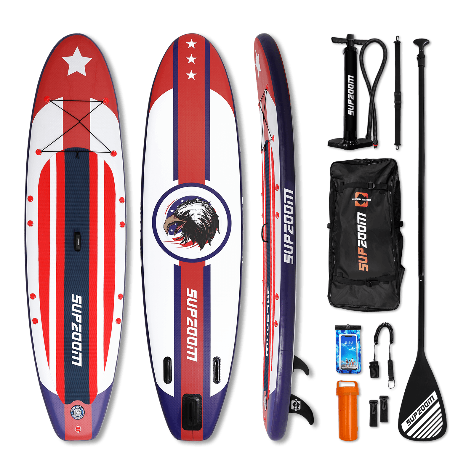 All round 10'6" inflatable stand up paddle board | Supzoom eagle style
