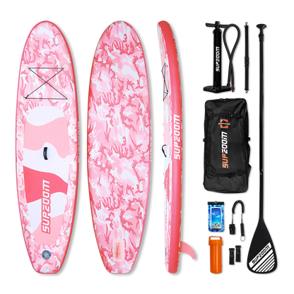 All round 10'6" inflatable stand up paddle board | Supzoom pink camouflage style