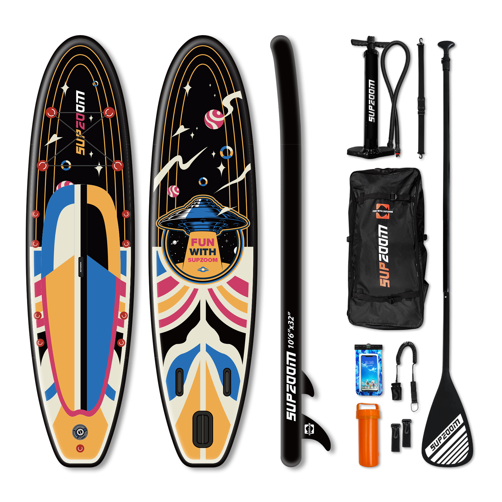 All round 10'6" inflatable stand up paddle board | Supzoom ufo style
