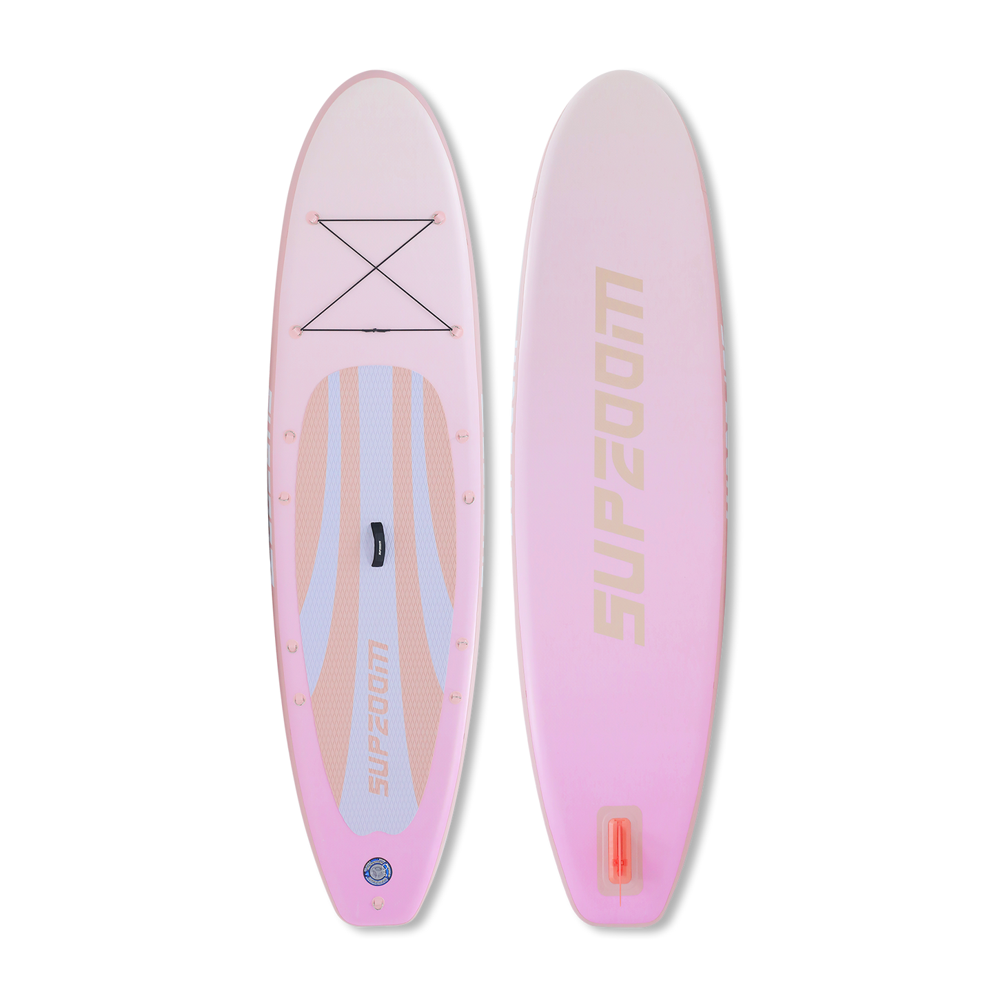 All round 10'6" light purple style inflatable paddle board | Supzoom