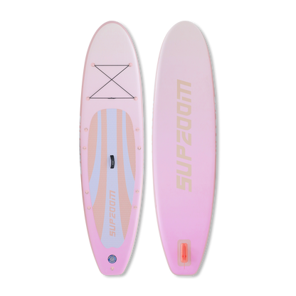 All round 10'6" light purple style inflatable paddle board | Supzoom