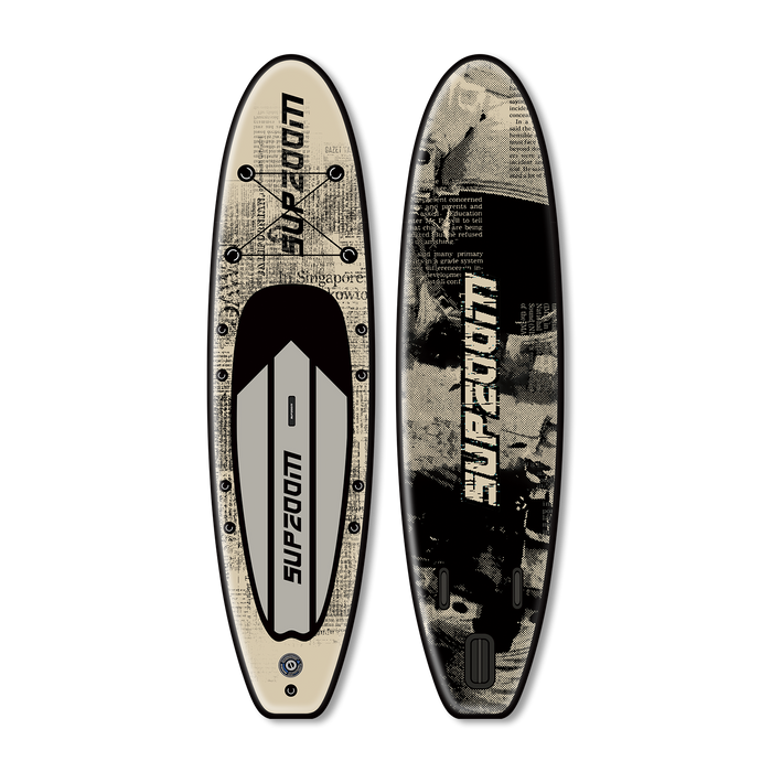 All round 10'6" newspaper style inflatable paddle board | Supzoom