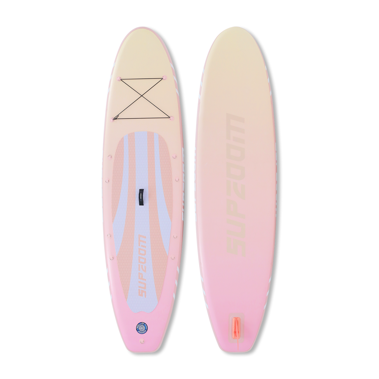 All round 10'6" pink style inflatable paddle board | Supzoom