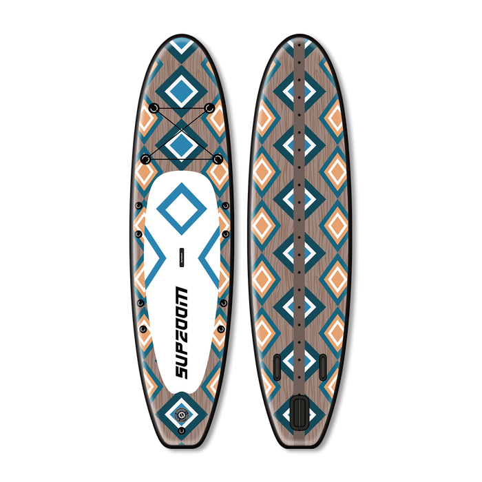 All round 10'6" square style inflatable paddle board | Supzoom