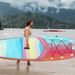 Double layer pink flamingos all round 10'10" foldable paddle board | Supzoom