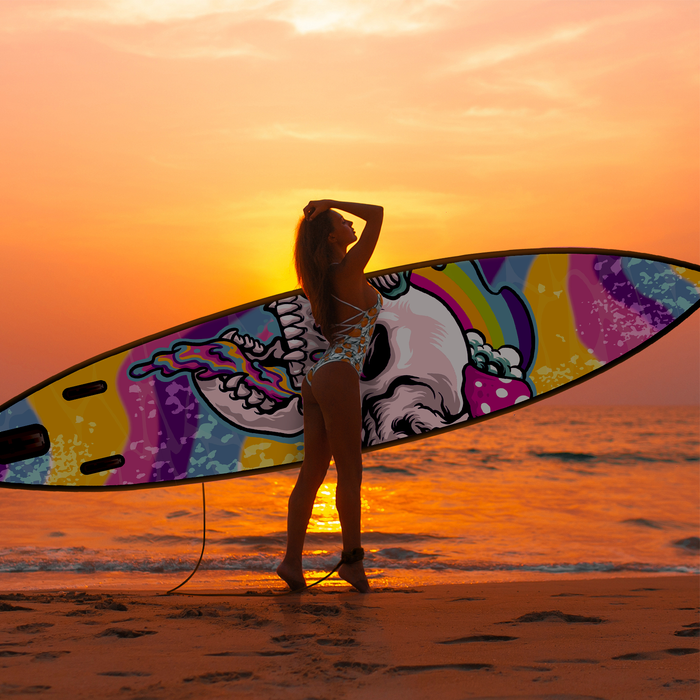 Fashion Skull style all around 11'10'' foldable paddle board | Supzoom
