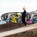 Font graffiti style all round 10'6" foldable paddle board | Supzoom