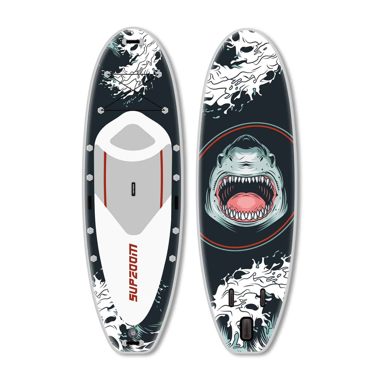 Group 12' shark style inflatable paddle board | Supzoom