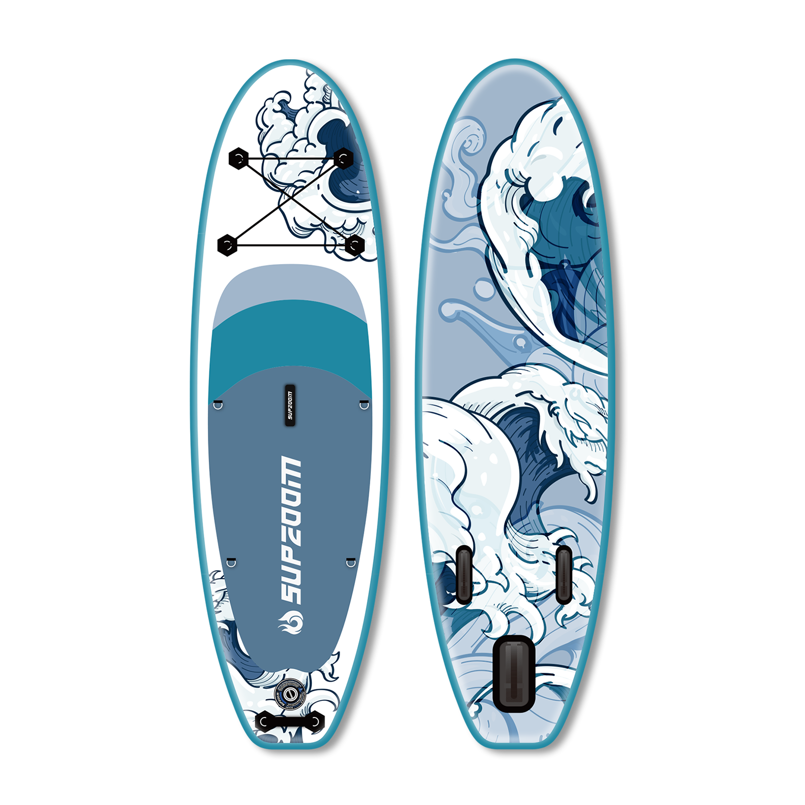 Kids 8' wave style inflatable paddle board | Supzoom