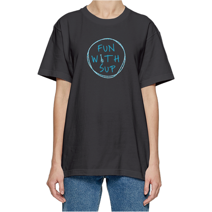 Fun With Sup Blue Unisexe Paddling 100% Coton T-shirt Outdoor avec Différentes Couleurs | SUPZOOM