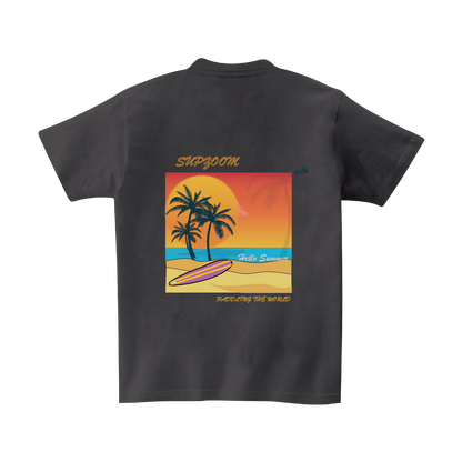 Sunset & Paddleboard - Unisex 100% Cotton T-shirt with Different Colors | SUPZOOM