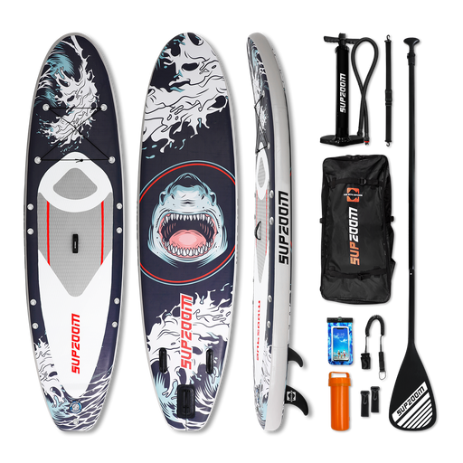 Shark all round 10'6" inflatable stand up paddle board | Supzoom