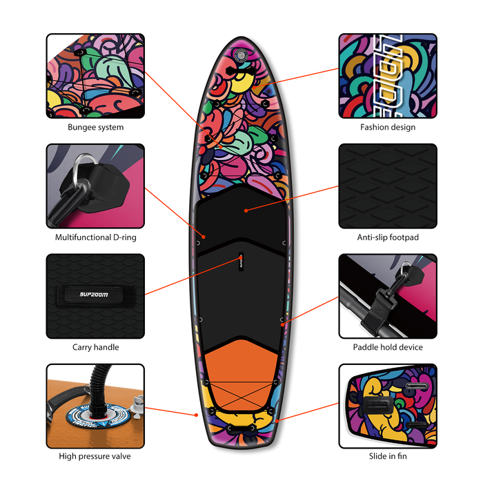 The details of Colorful II style all round 10'10" sup | Supzoom