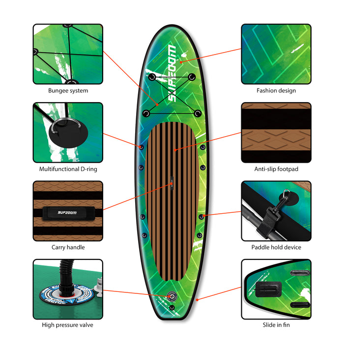 The details of green style all round 10'6" sup | Supzoom